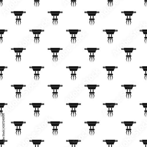 Fork hand crane pattern seamless vector repeat geometric for any web design