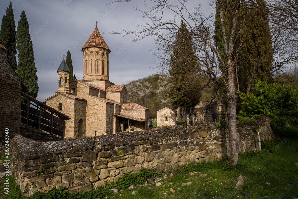 monastery yard with chapel