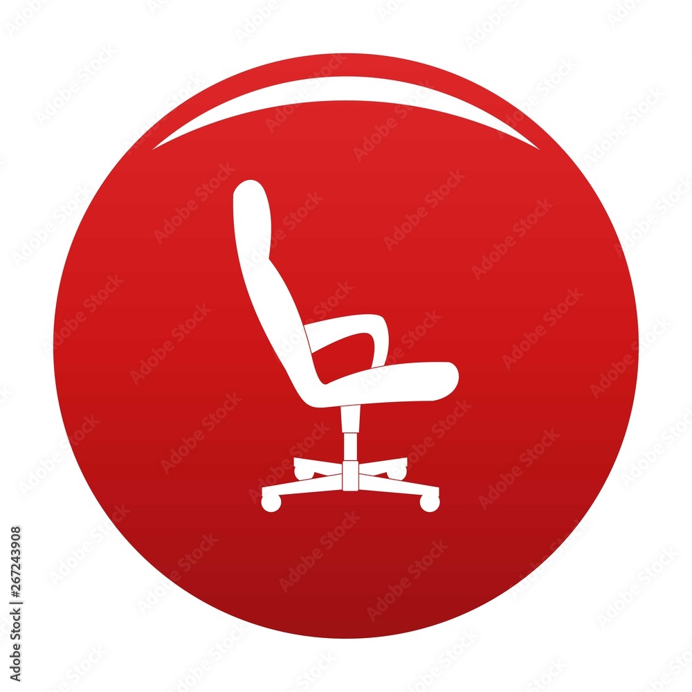 Guest chair icon. Simple illustration of guest chair vector icon for any design red Guest chair icon. Simple illustration of guest chair vector icon for any design red