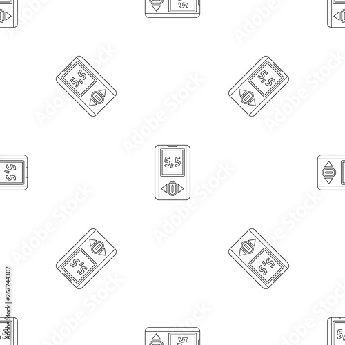 Blood glucometer pattern seamless vector repeat geometric for any web design photo