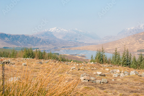 Loch Garry Landscape Panorama Highlands Scotland Great Britain photo