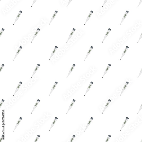 Modern thermometer pattern seamless vector repeat for any web design