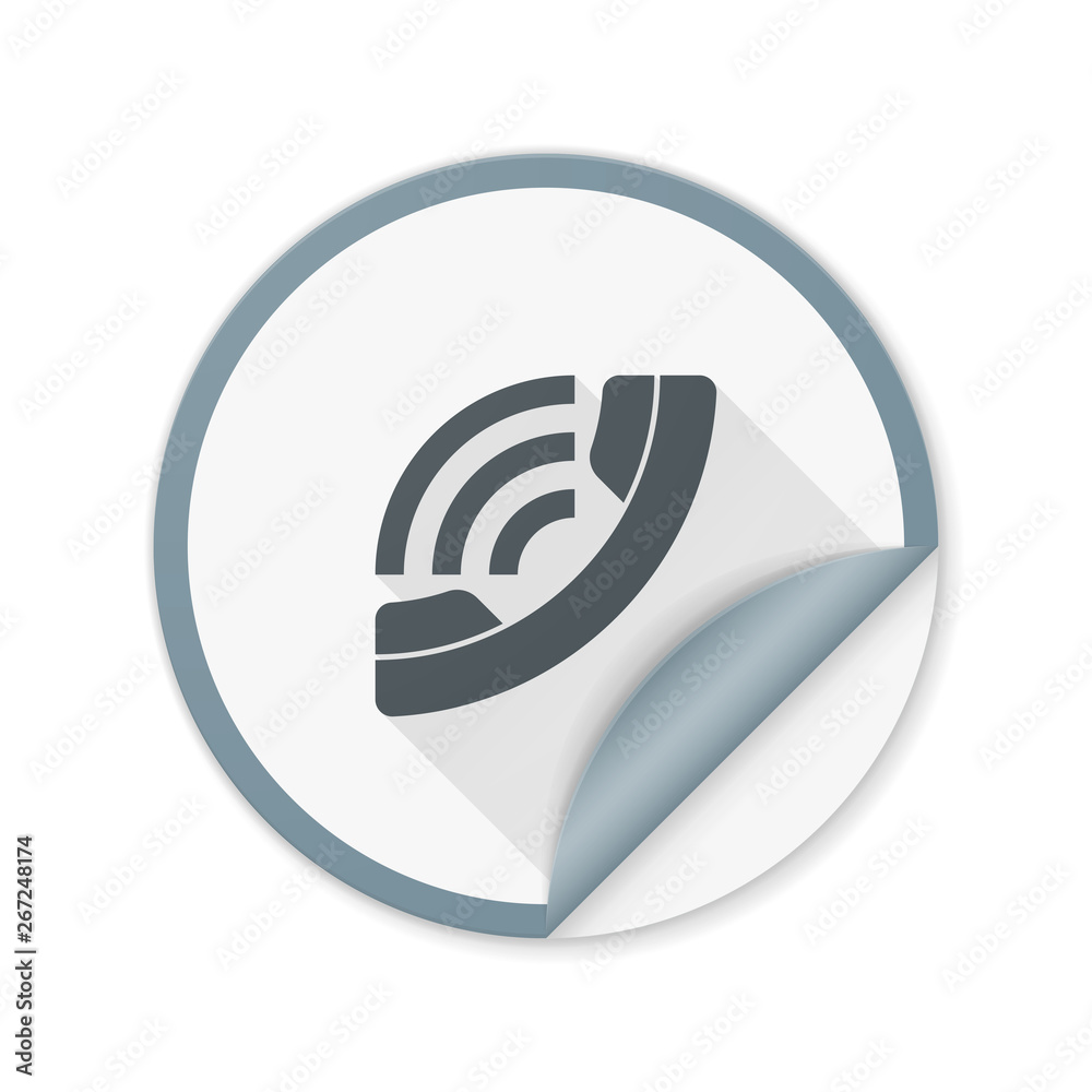 Call Phone Contact button Illustration