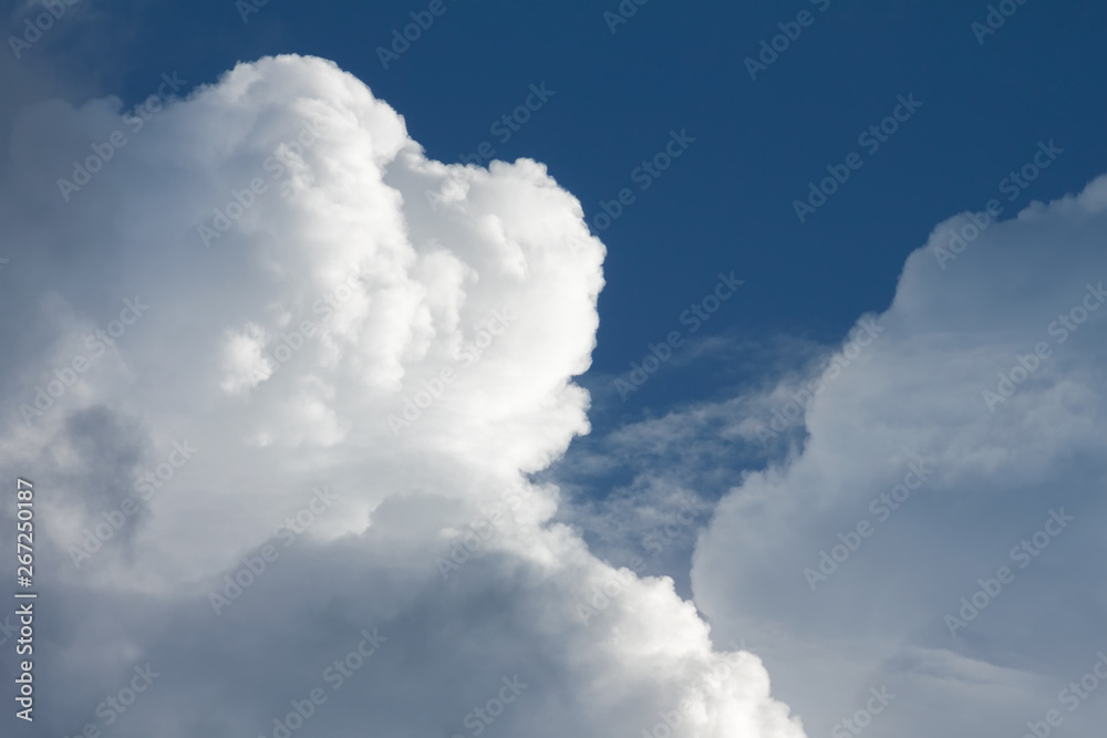 White clouds and blue sky background White clouds and blue sky background