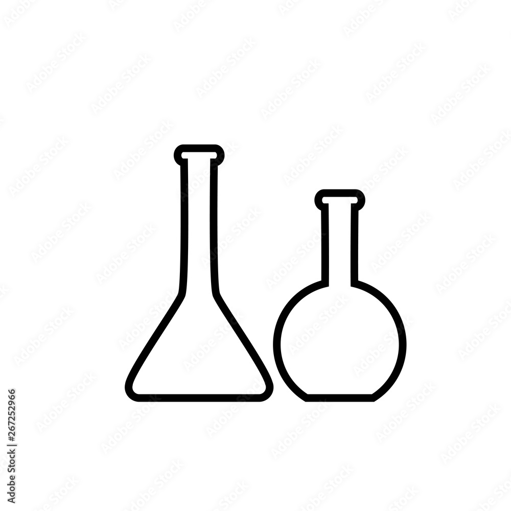 Test tube vector icon Test tube vector icon
