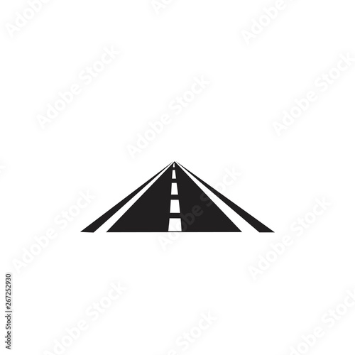 road black icon on white background