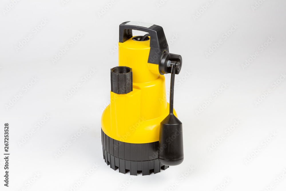 Submersible drainage pump for clear swimming pool water.
