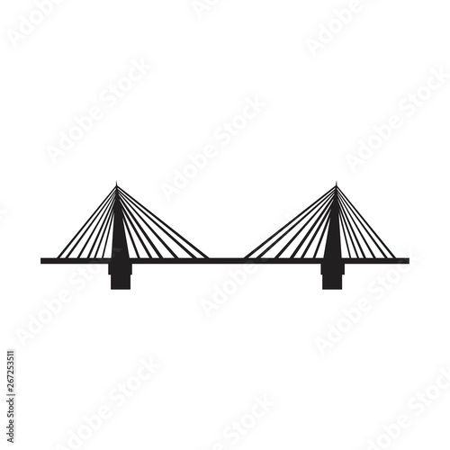 bridge icon black on white background