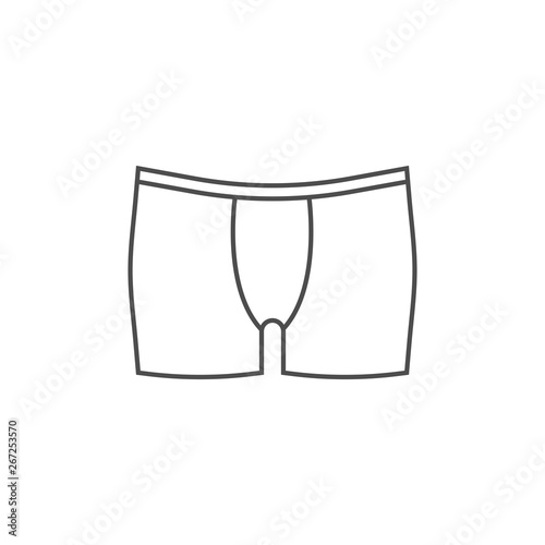 Men underwear icon. Vector illustration, flat design.