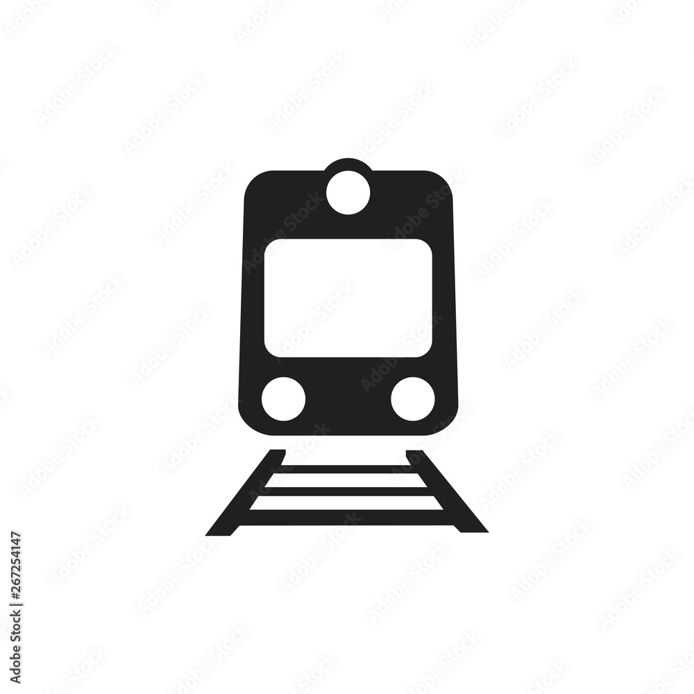 Railroad icon isolated on white background Railroad icon isolated on white background