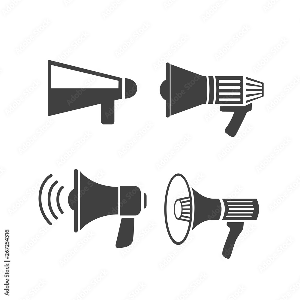 black speaker icons set black speaker icons set