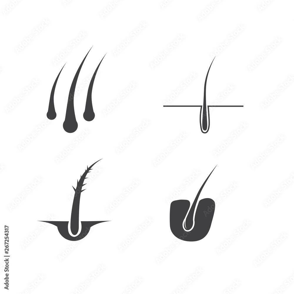 Fototapeta premium hair follicle treatment design