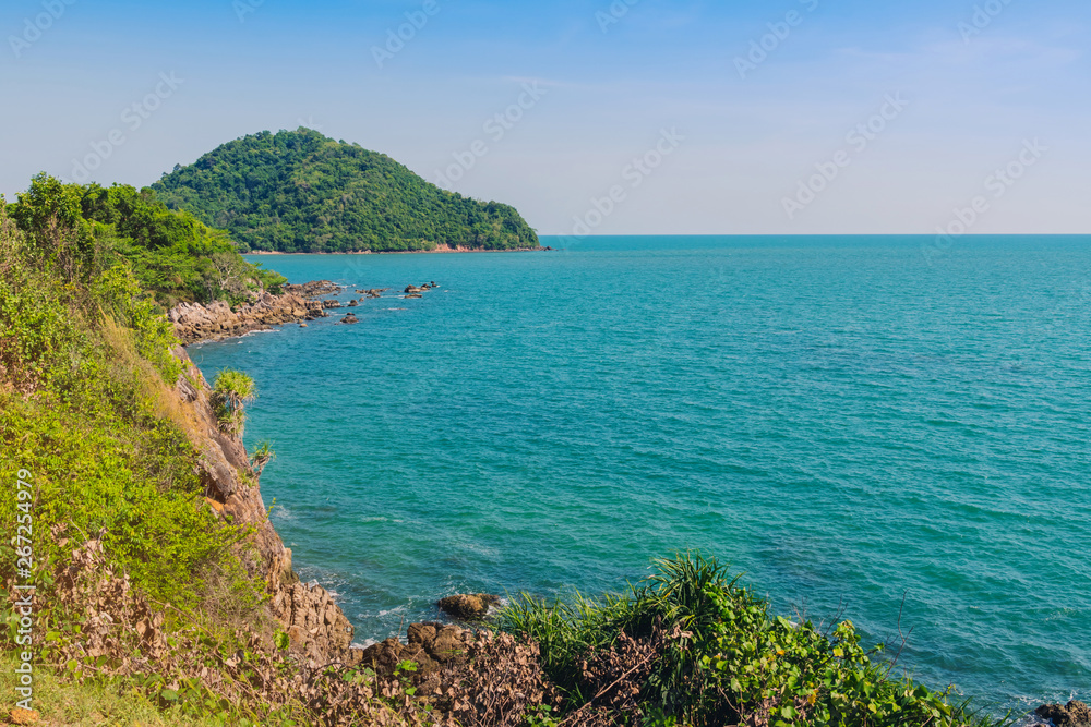 Beautiful scenery at Nang Phaya Hill Scenic Point in Chanthaburi, Thailand.