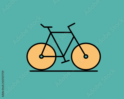 自転車イラストベクター