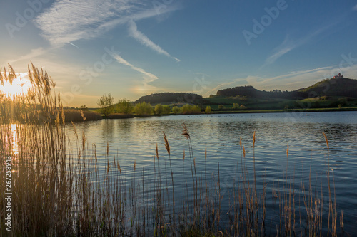 Morgendliche Erkundungstour entlang der Burg Drei Gleichen im Thüringer Becken photo