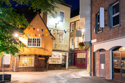 York shambles sunset photo