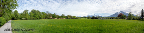 Panorama Landscape with view to the Austrian Alps