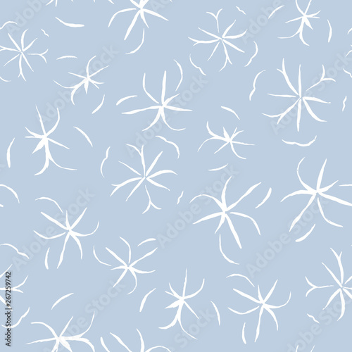 Vector abstract leaves seamless pattern. Perfect for boy baby shower, gift wrapping, wallpaper