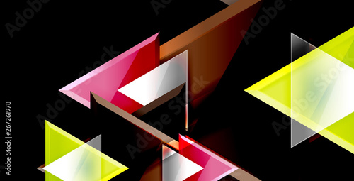 3d triangular vector minimal abstract background design  abstract poster geometric design
