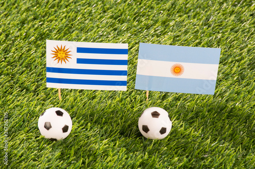 Argentina vs Uruguay, South American football.