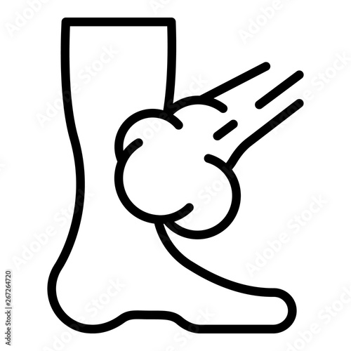 Leg mite spray icon. Outline leg mite spray vector icon for web design isolated on white background