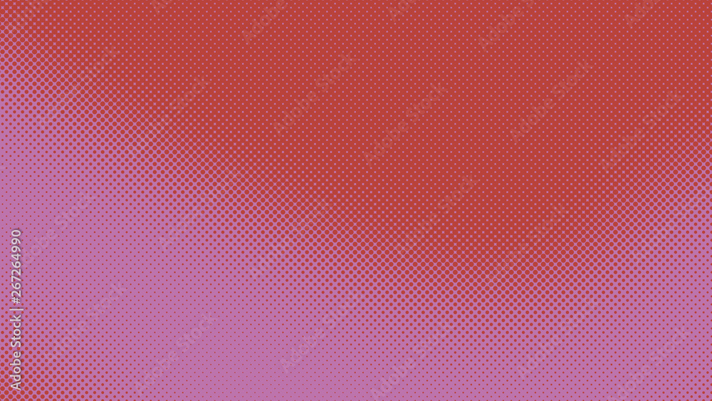 Pink red retro comic pop art background with halftone dots design, vector illustration template Pink red retro comic pop art background with halftone dots design, vector illustration template