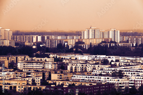 Plattenbau – Skyline von Berlin Marzahn