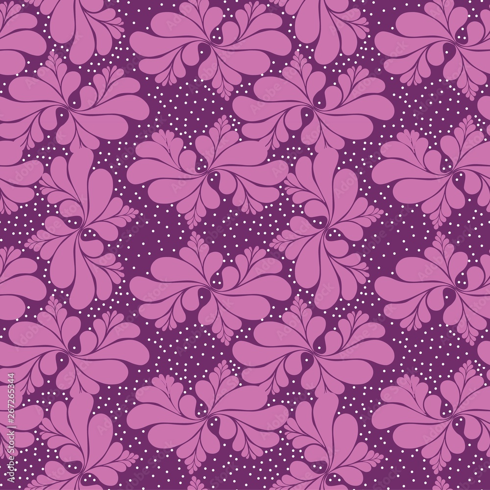 Floral seamless pattern. Soft design. Endless texture for wrapping, textiles, paper.vector pattern
