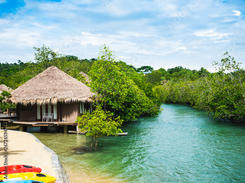 Sea views of Koh Payam Island in summer. Ranong Province, Thailand. photo