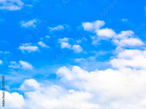 The most beautiful blue sky. The most beautiful white clouds. The best natural clouds. Very beautiful sky. The most beautiful background of white clouds and blue sky