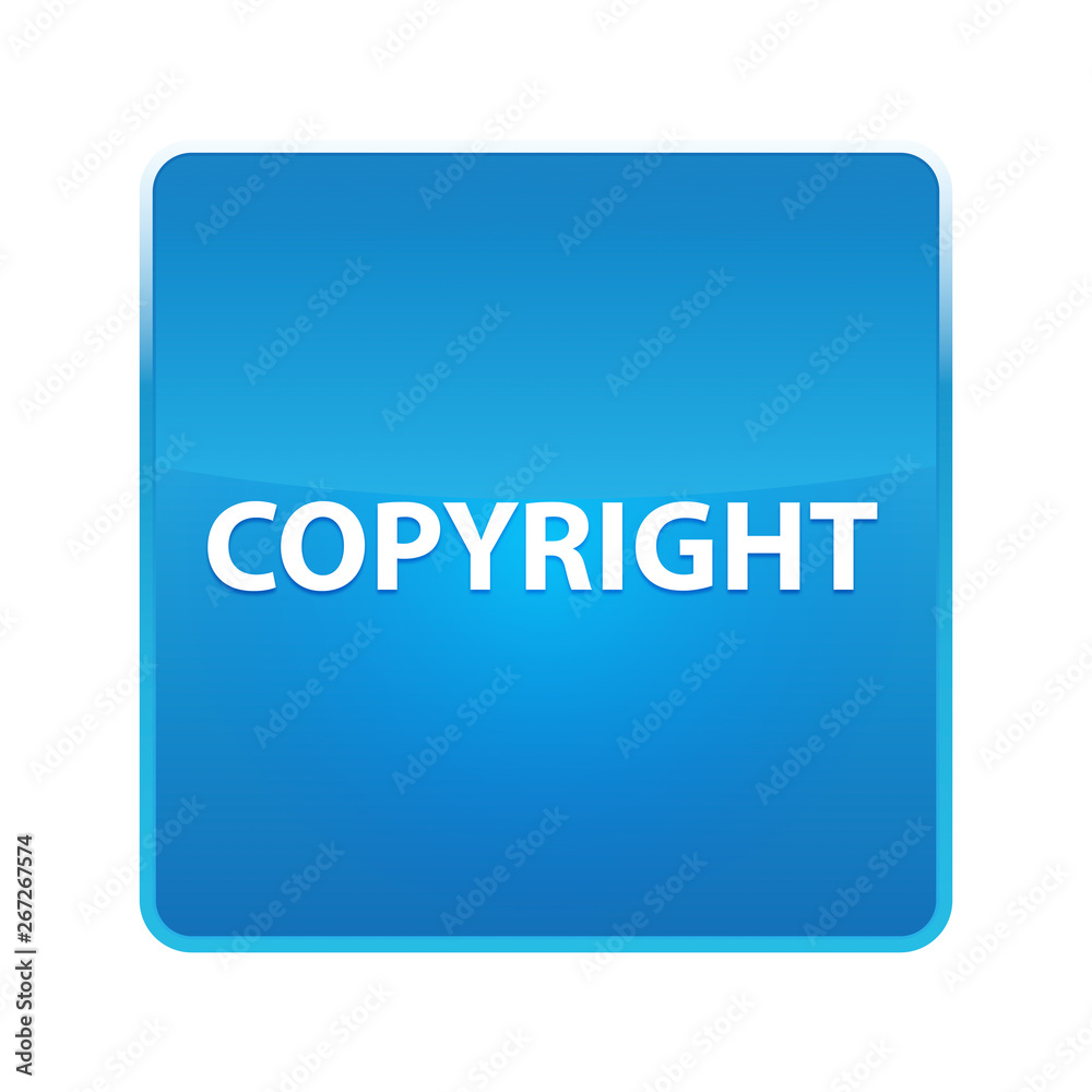 Copyright shiny blue square button Copyright shiny blue square button
