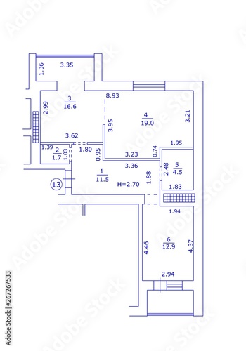 2d floor plan. Black&white floor plan. Floorplan