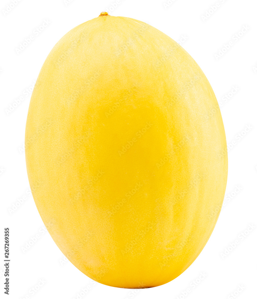 yellow melon isolated on a white background