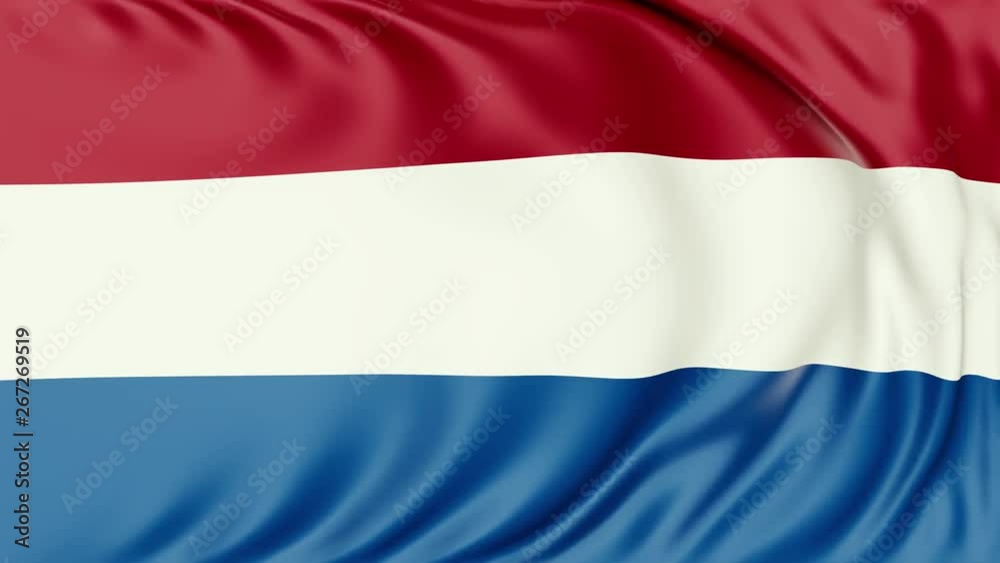 4K Seamlessly Looping Netherlands Flag Series E 4K Seamlessly Looping Netherlands Flag Series E