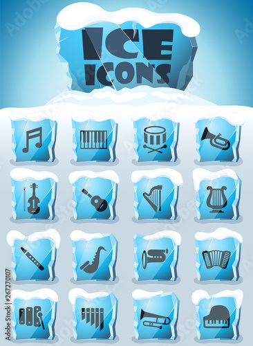 classic instruments icon set