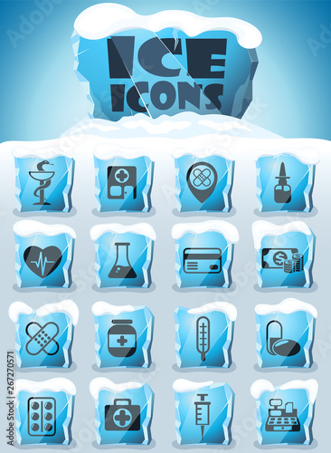 drug store icon set