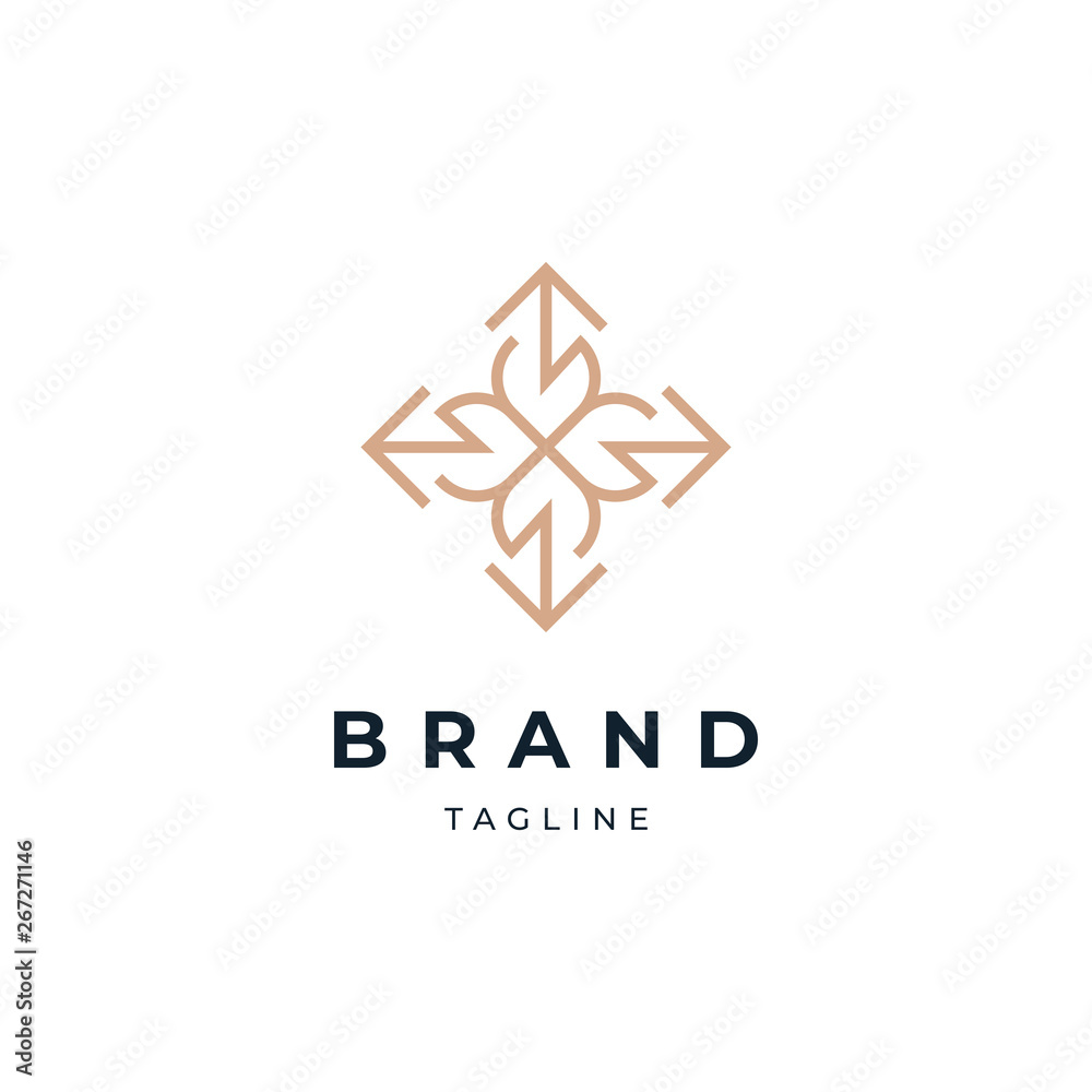 Abstract Circle Floral Logo Design Template Abstract Circle Floral Logo Design Template