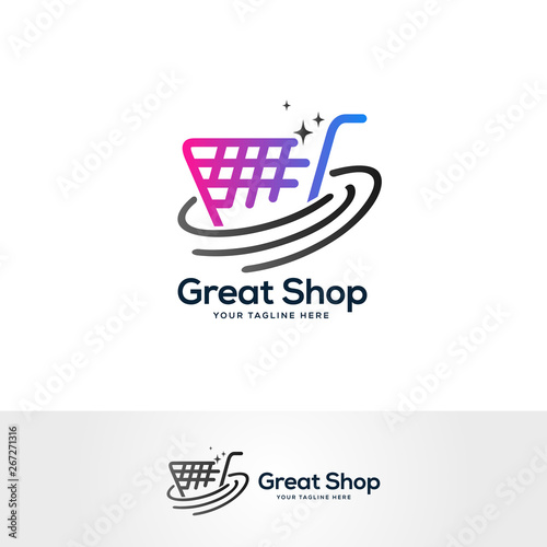 shopping logo design vector, shopping cart logo designs
