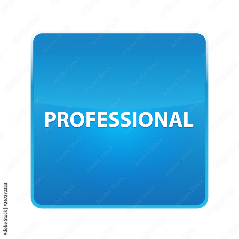 Professional shiny blue square button Professional shiny blue square button