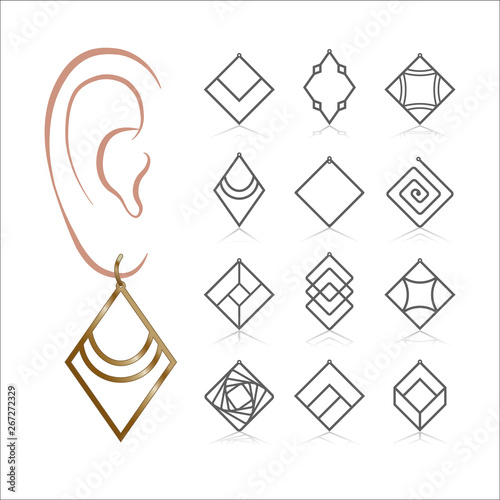 Set of earrings
