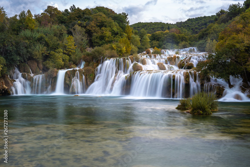 Fototapeta Naklejka Na Ścianę i Meble -  Waterfalls in Krka National Park, Croatia