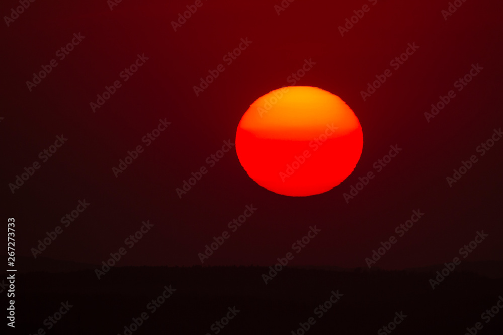 red sunset sun red sunset sun