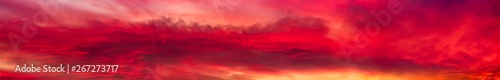 red sunset clouds © metapompa