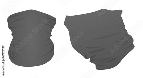 Robber neck scarf. vector illustration