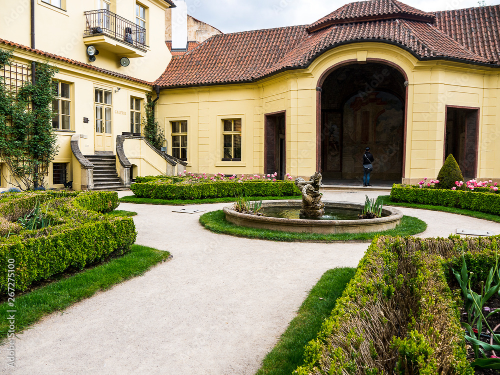  Baroque garden in Prague in the Czech Republic