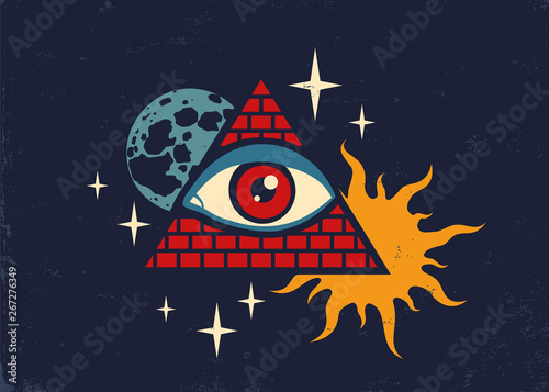 pyramid with eye