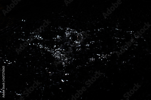 Splash of water. Isolate on black background