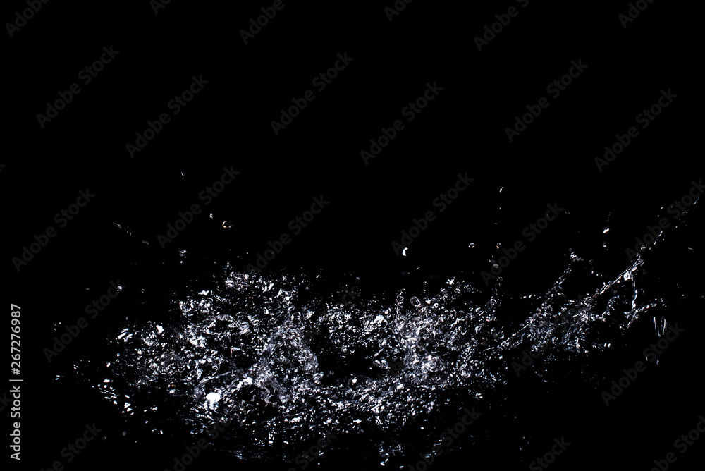 Obraz premium Splash of water. Isolate on black background