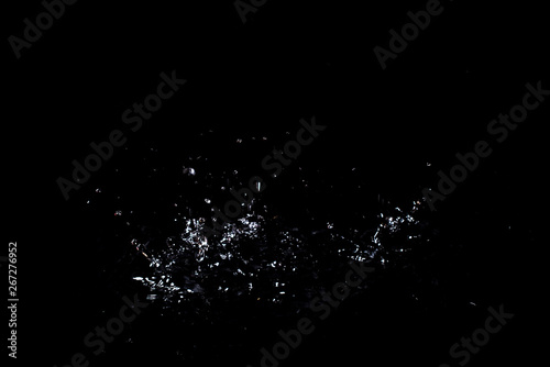 Splash of water. Isolate on black background