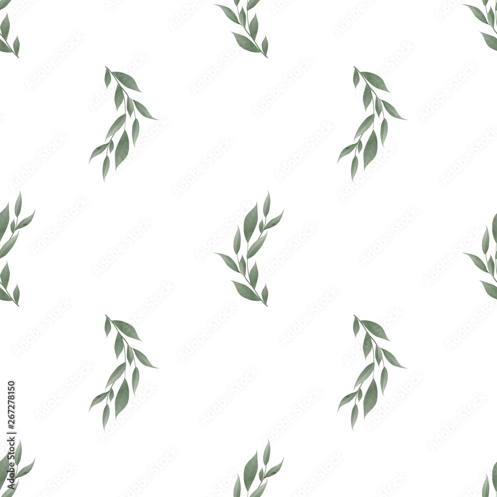 Seamless leaves pattern. Design for banner, poster, card, cover, invitation, placard brochure or header. Seamless leaves pattern. Design for banner, poster, card, cover, invitation, placard brochure or header.